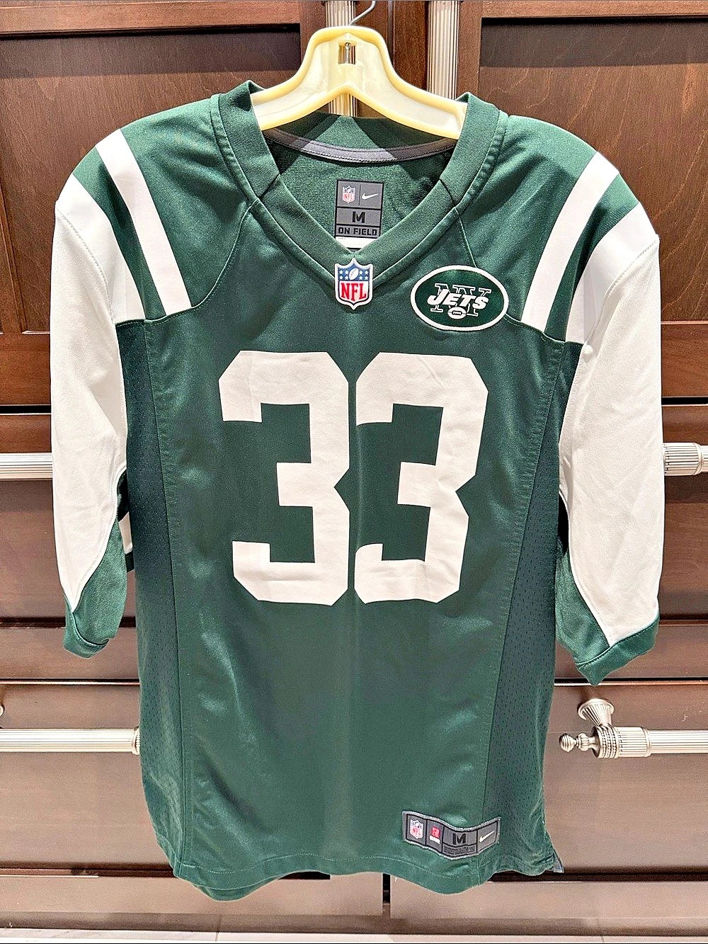 Nike New York Jets Jamal Adams Nike On Field Game Jersey Green & White Medium